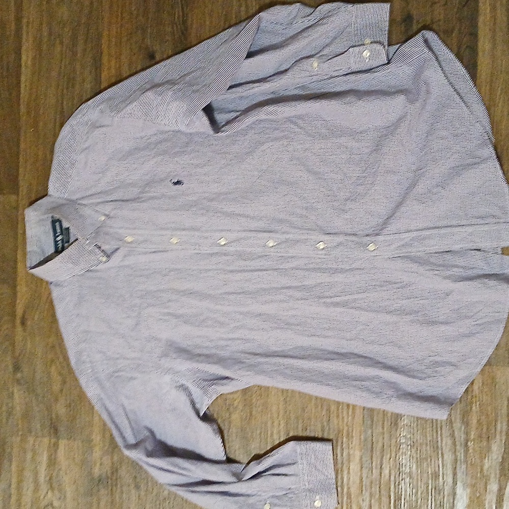 Men's Ralph Lauren Oxford Long Sleeves Button Down Shirt.
